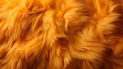 Golden Fur Texture: Soft, Fluffy, and Luxurious Background