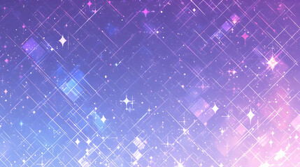 Fototapeta premium Sparkling Stars on a Gradient Background with Lines