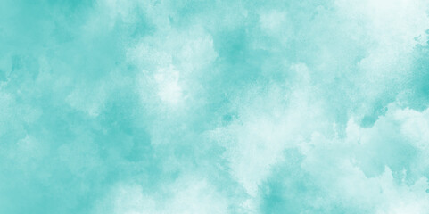 The morning fresh sky blue texture clouds, watercolor texture and watercolor and grunge blue paper, watercolor abstract painting of blue grunge texture.	