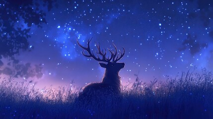Majestic_Deer_Under_the_Stars_A_serene_scene