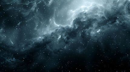 Obraz premium Celestial Canvas: Cosmic Dust and Starry Night, A Galactic Tapestry of Wonder