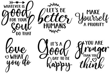 Simple Positive Labels And Badges, Calligraphic Lettering Set Vector Illustration for Sticker, Poster, Newsletter