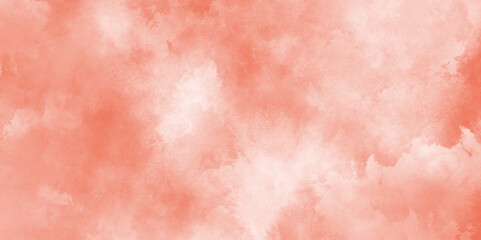 Abstract grunge painted yellow or orange background, old pastel peach and soft light orange watercolor, abstract beautiful bright brush painted pink or brown background. 