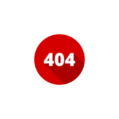 404 Not found error sign icon isolated on transparent background