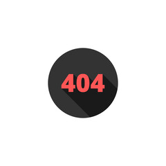 404 Not found error sign icon isolated on transparent background