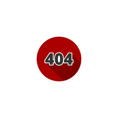 404 Not found error sign icon isolated on transparent background