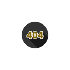 404 Not found error sign icon isolated on transparent background