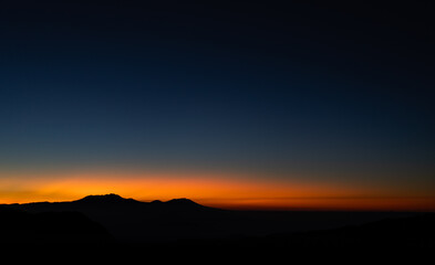 Morning mountain sunrise 