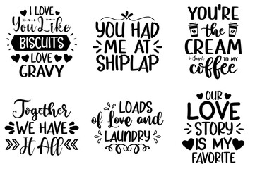 Fototapeta premium Classic Rustic Home Quotes, Hand Lettering Pack Vector Illustration for Presentation, Mug Design, Brochure