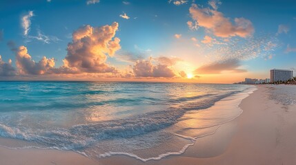 Dawn_Over_Cancun_Beach_A_panoramic_shot