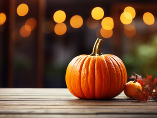 Luxurious Pumpkins arrangement outdoors