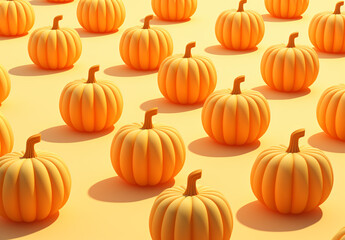 Fall Thanksgiving Halloween, pumpkin reproduction space, banner poster card background 