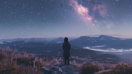 lofi girl in the northern part to see Milkyway and aroura