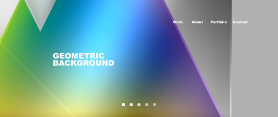 Gradient triangle geometric minimal wallpaper