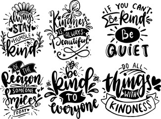Fototapeta premium Decorative Kindness Trendy Retro Style Illustration, Labels And Badges Collection Vector Illustration for Printing Press, T-Shirt Design, Icon