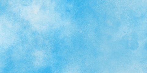 Abstract beautiful light blue cloudy sky with fogg and clouds, Creative wet ink effect sky blue color paper texture background, Chaotic light grunge texture with blurry stains.