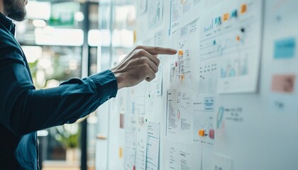 Businessman analysis business and investment finance data. Analyzed and visualize with technology