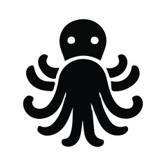 Jellyfish silhouette vector