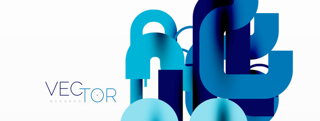 Wave lines minimal abstract background