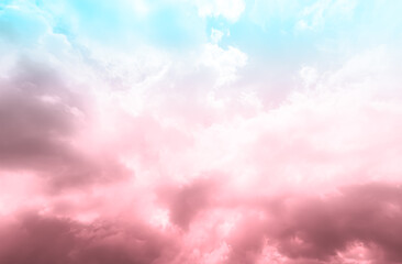 Pink teal sky blue pastel summer background cloud sunset cloudy landscape dusk beautiful light wallpaper dramatic scenic sunrise gradient space skyline weather twilight sunny horizon scene peaceful