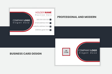 Professional and creative business card design layout.