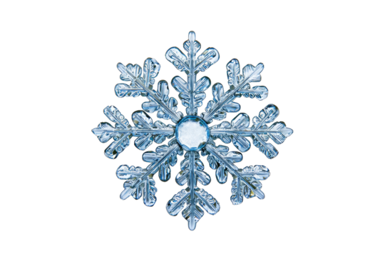 A stunning, intricate snowflake design, showcasing delicate patterns and shapes, perfect for winter-themed imagery.