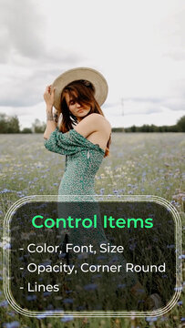 Vertical Simple List Overlay