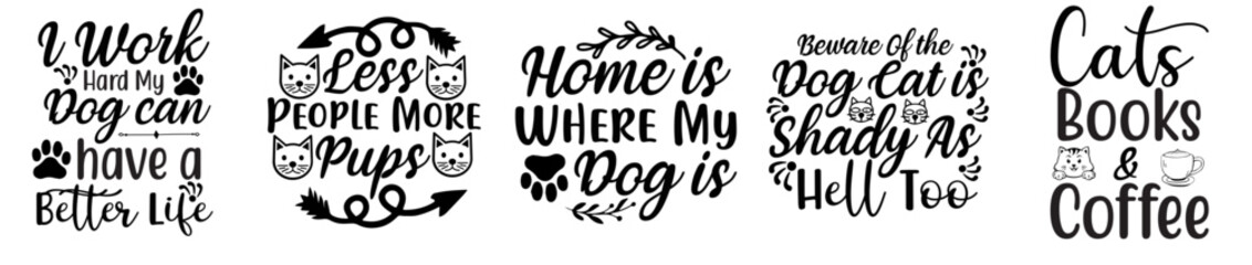 Simple Dog Christmas Bandana Trendy Retro Style Illustration, Quotes Set Vector Illustration for Advertisement, Announcement, Postcard