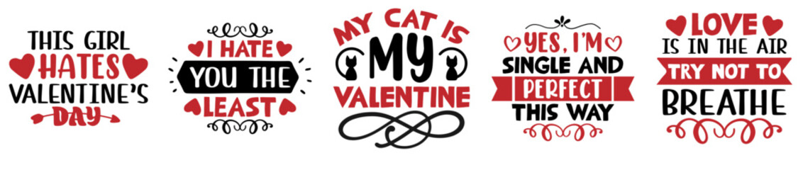 Elegant Antisocial Invitation, Hand Lettering Bundle Vector Illustration for Greeting Card, Label, Brochure