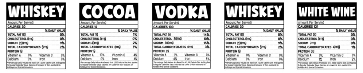 Minimalist Drinking Typographic Emblems, Trendy Retro Style Illustration Collection Vector Illustration for Gift Card, Newsletter, Logo