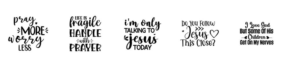 Simple Christian Typography, Labels And Badges Collection Vector Illustration for Motion Graphics, Book Cover, Wrapping Paper