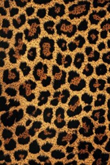Detailed leopard texture pattern on fabric or natural surface