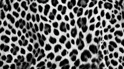 Fototapeta premium Close-up of elegant leopard texture on fur showcasing unique patterns