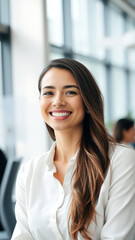 Obraz premium Portrait of a smiling businesswoman