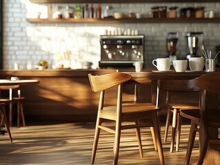 コーヒー専門店、カフェ。Generative AI