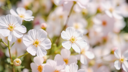 Fototapeta premium Delicate White Flowers in Bloom
