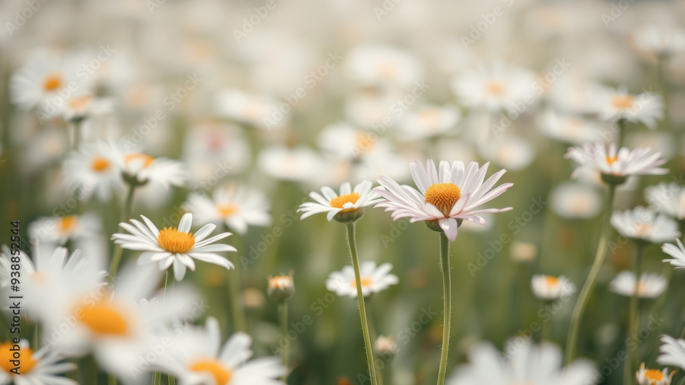 Poster Daisies in the Meadow