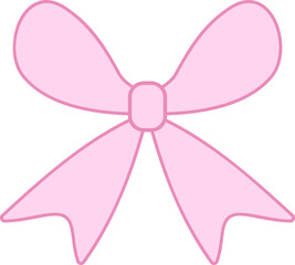 Pink Bow SVG, Pink Vector bow