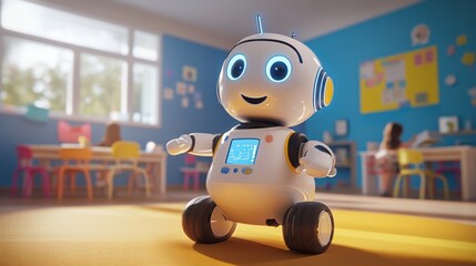 Friendly Robot in a Classroom