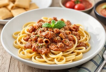 spaghetti with tomato sauce