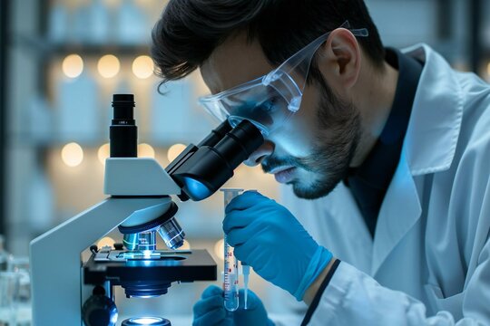 Analyzing Bacteria at a Microscopic Level in a Laboratory Setting
