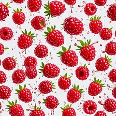 seamless pattern with strawberries