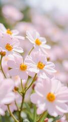 Obraz premium Soft Pink Flowers in Bloom