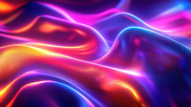 3D render of an abstract background with colorful
