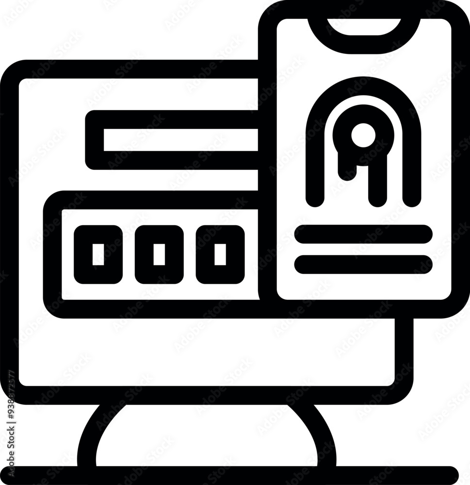 Poster online voting platform displayed on a computer screen with an electronic ballot for casting a vote d