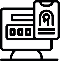 Online voting platform displayed on a computer screen with an electronic ballot for casting a vote digitally