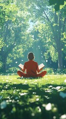 Bhagavad Gita Park Meditation Hinduism Religion Spiritual Symbol