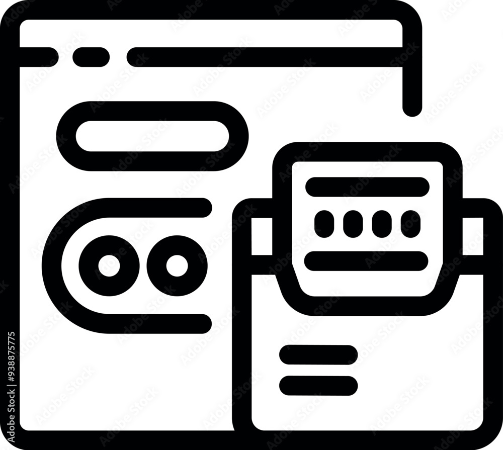 Poster website displaying online payment system using credit card with security code