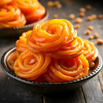 Indian most popular sweets called Jalebi