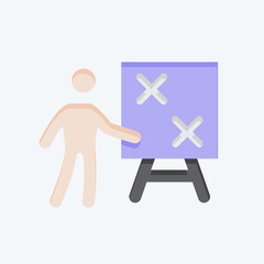 Icon Strategy. related to Choice symbol. flat style. simple illustration
